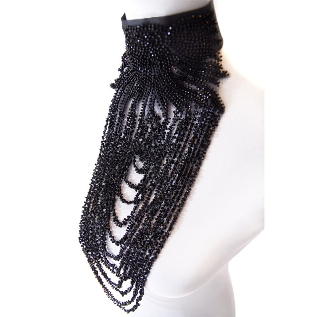 Mondin Black Rain Choker mit Perlenketten
