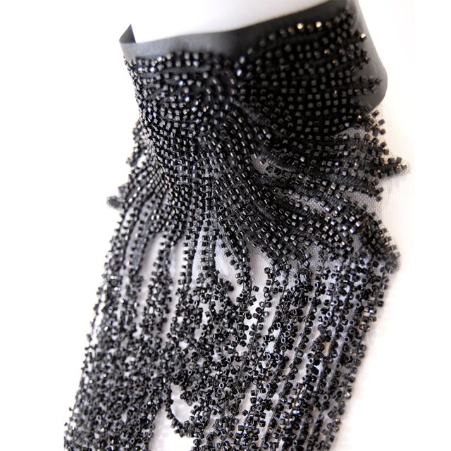 Mondin Black Rain Choker mit Perlenketten
