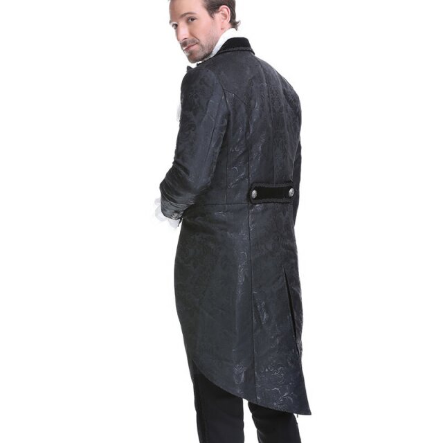 Eleganter Victorian Goth-Frack In Noble Shadow 3XL