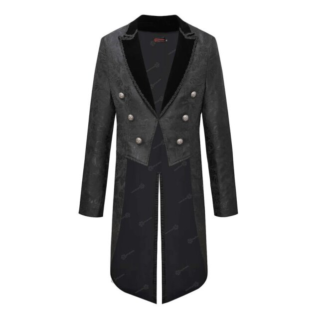 Eleganter Victorian Goth-Frack In Noble Shadow 3XL