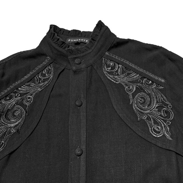 Victorian Men’s Shirt Stille Poesie with Lace