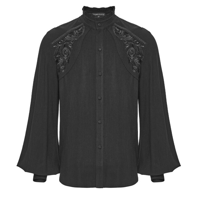 Victorian Men’s Shirt Stille Poesie with Lace