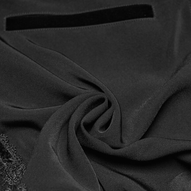 Dunkelromantische Punk Rave Hose Forma Nera mit Samtbund M