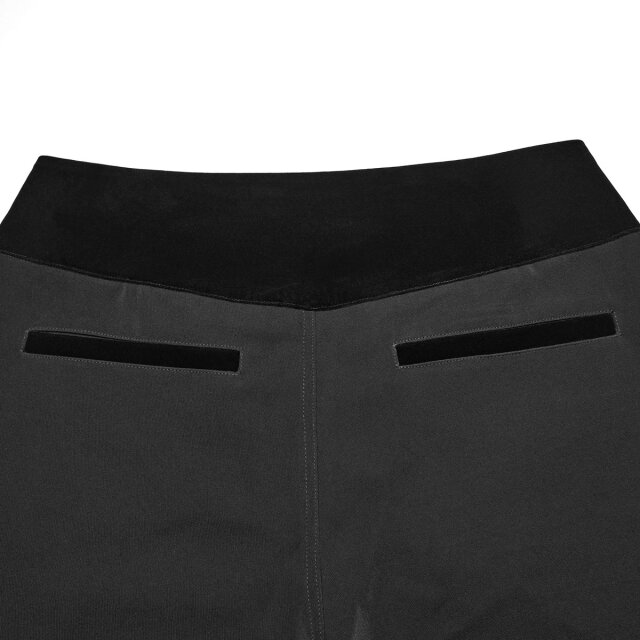 Dunkelromantische Punk Rave Hose Forma Nera mit Samtbund M