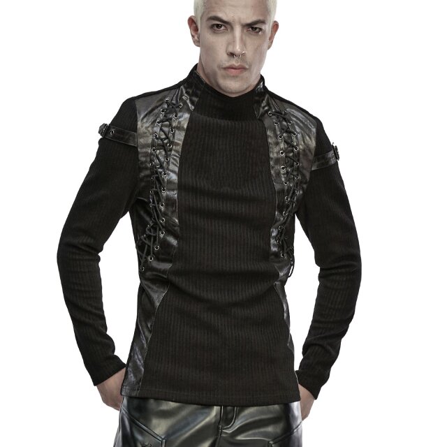 Punk Rave double ribbed long sleeve Unaffected with faux...