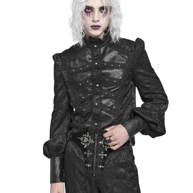Devil Fashion Victorian-Goth-Hemd Dressed in Excess