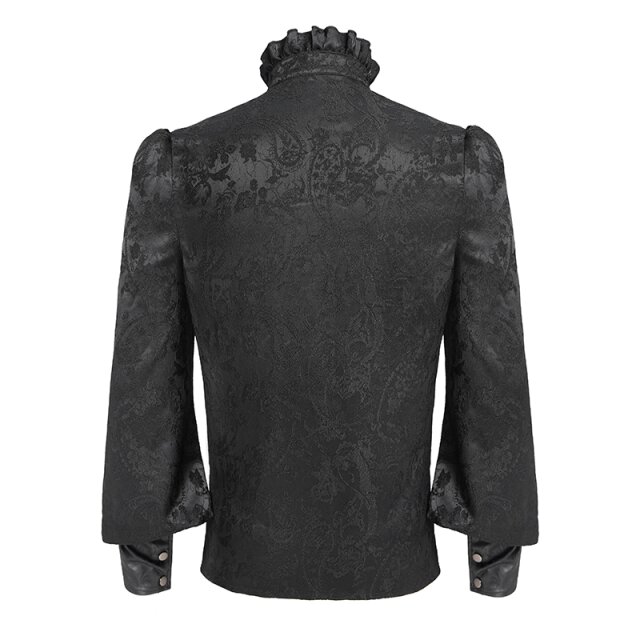 Devil Fashion Victorian-Goth-Hemd Dressed in Excess M