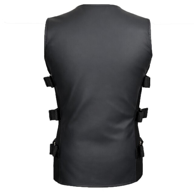 Zügellos Button Vest Wetlook Tech-Wear-Waistcoat Hard Wired State