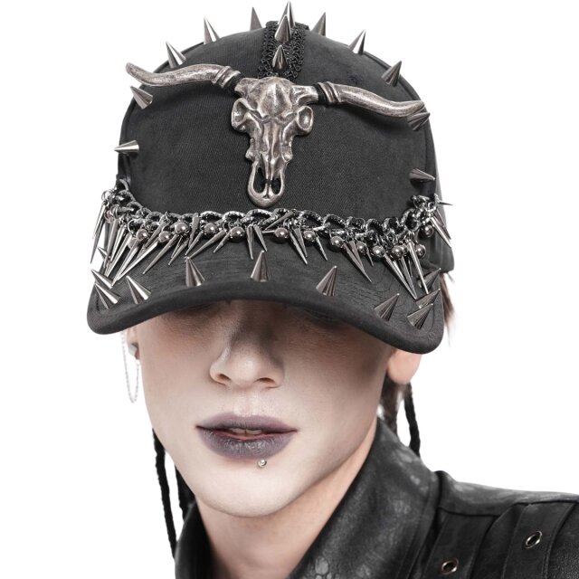 Punk Baseball Cap (AS263) in verwaschener Canvas-Optik...