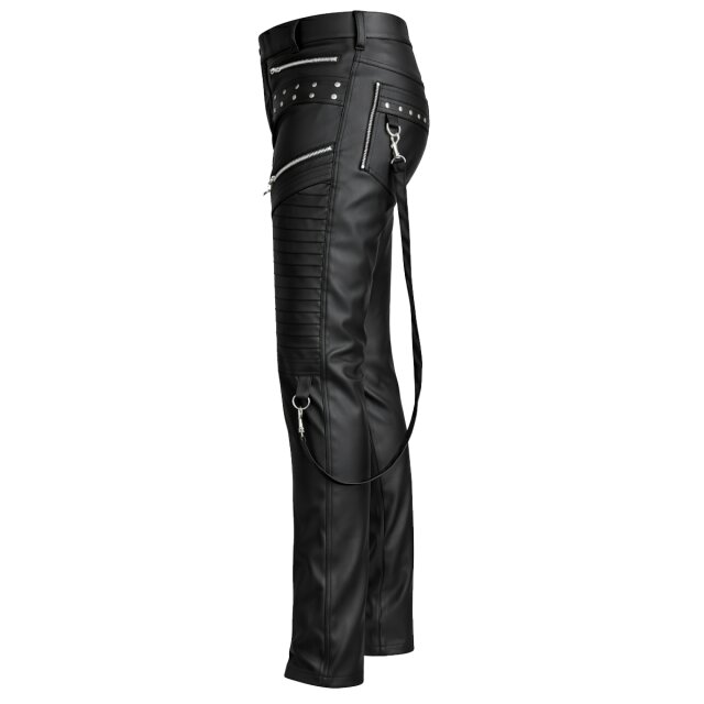 Zügellos Unisex-Wetlook Pants Blackline Rebel W34