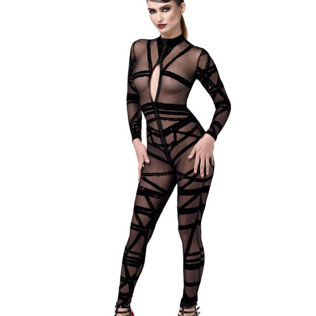 Noir Handmade Bondesque Catsuit – Velvet Ropes