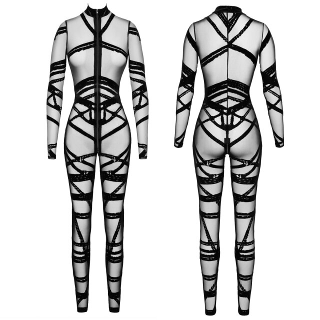 Noir Handmade Bondesque Catsuit – Velvet Ropes