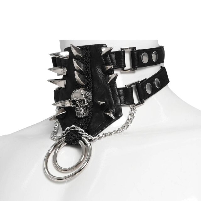Devil Fashion Spikes-Halsband „No Rules Tonight“