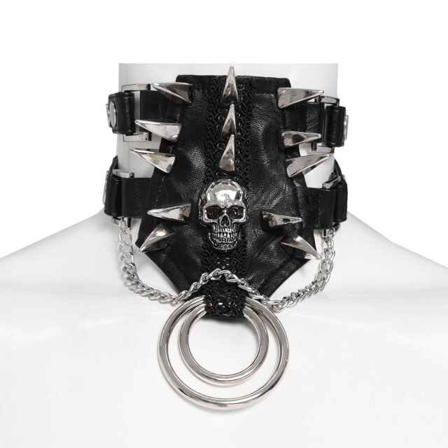 Devil Fashion Spikes-Halsband „No Rules Tonight“