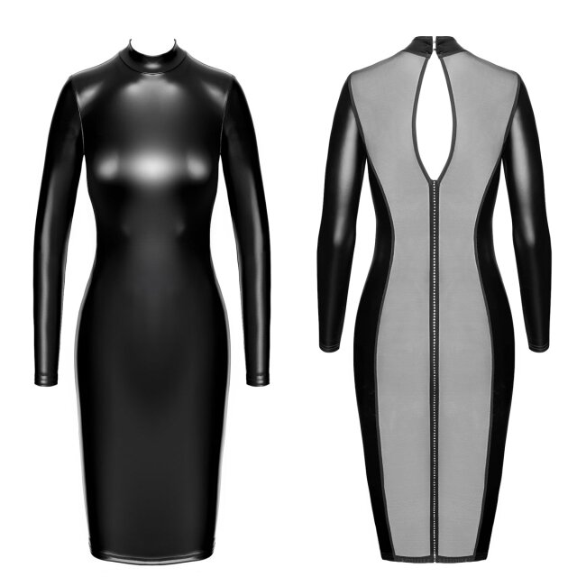 Noir Handmade Luxuria Crystal Back Bleistiftkleid XL