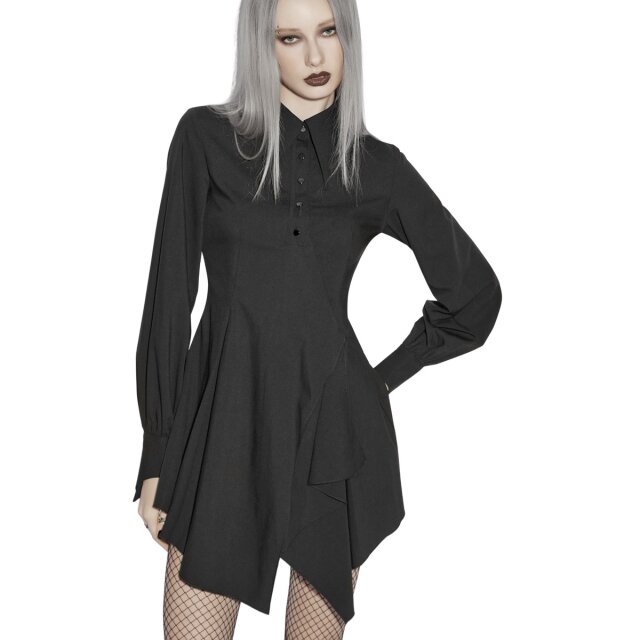 PUNK RAVE Gothic Blouse Dress Batwing Daydream