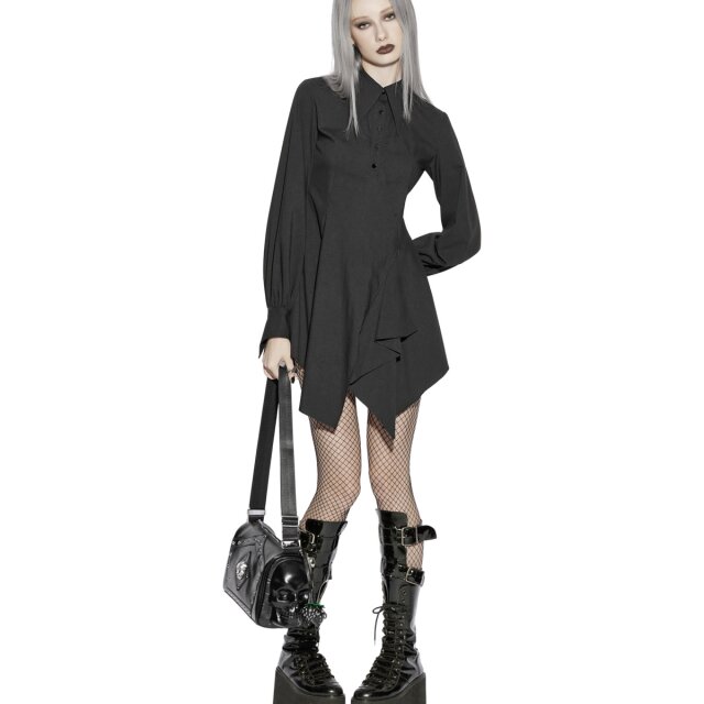 PUNK RAVE Gothic Blouse Dress Batwing Daydream