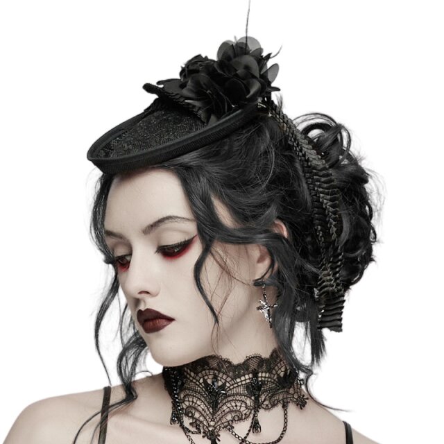 Punk Rave Mini Hat La Avvocata with Roses