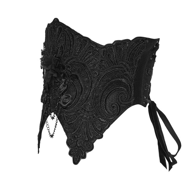 PUNK RAVE Romantic Gothic Corset Belt A Little Sin in Bloom