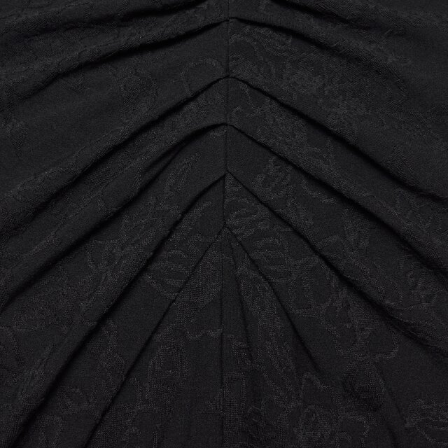 PUNK RAVE Gothic Neckholder Maxi Dress Too Elegant to Behave in Mermaid Silhouette