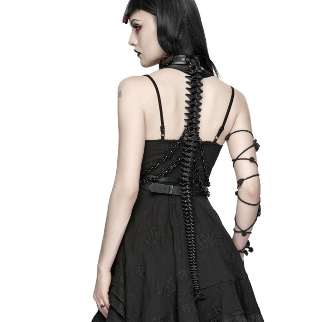 PUNK RAVE Cyber-Goth Harness Dragon Spine