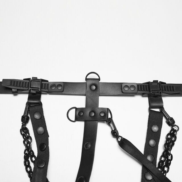 PUNK RAVE Cyber-Goth Harness Dragon Spine