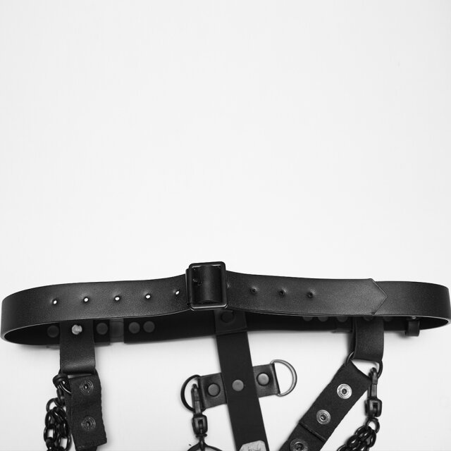 PUNK RAVE Cyber-Goth Harness Dragon Spine