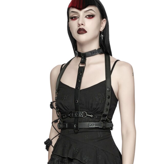 PUNK RAVE Cyber-Goth Harness Dragon Spine