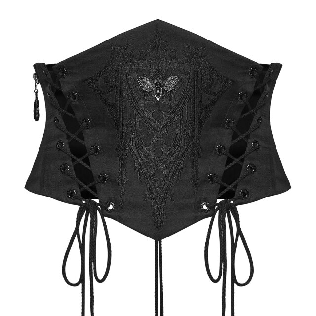 PUNK RAVE Gothic Corset Belt Lines of Devotion