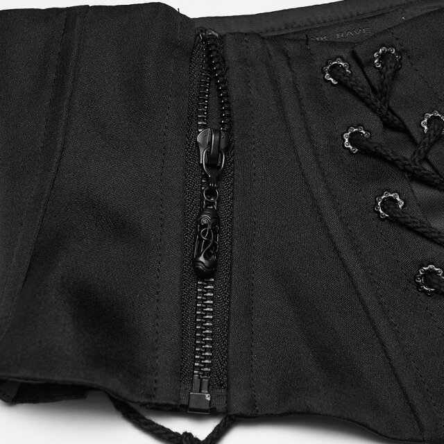 PUNK RAVE Gothic Corset Belt Lines of Devotion