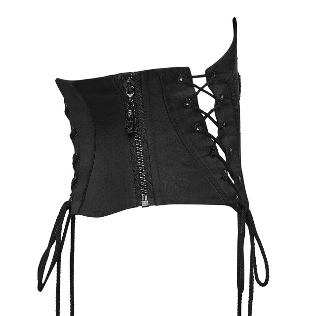 PUNK RAVE Gothic Corset Belt Lines of Devotion
