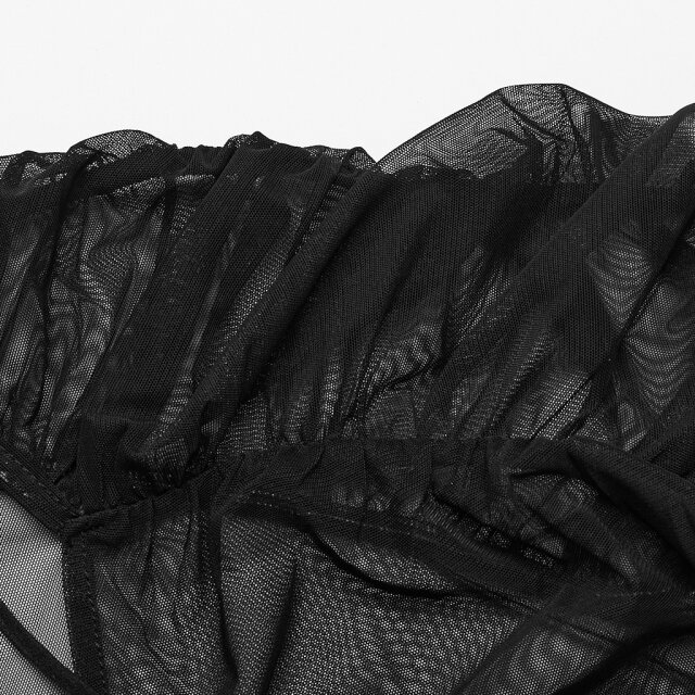PUNK RAVE Long Sleeve Mesh Top Sheer Temptation