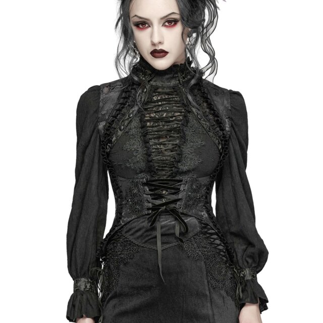 PUNK RAVE Romantic Gothic Korsagen-Weste A Gentle Undoing XS
