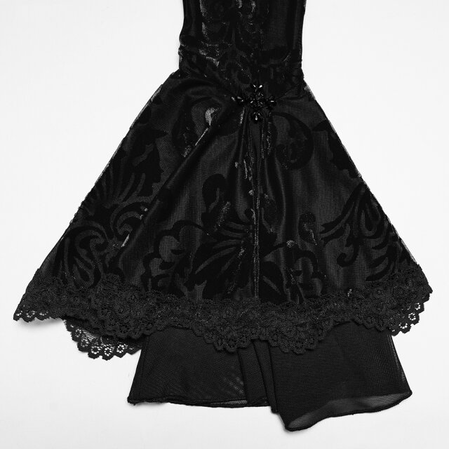 PUNK RAVE dark-romantic mesh shirt Petals & Poison
