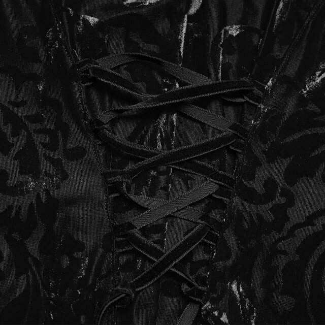 PUNK RAVE dark-romantic mesh shirt Petals & Poison