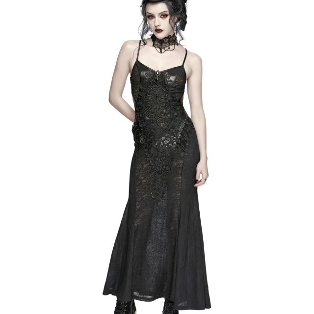 Punk Rave Romantic Goth Maxi Dress Too Close to Sin