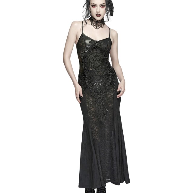 Punk Rave Romantic Goth Maxi Dress Too Close to Sin