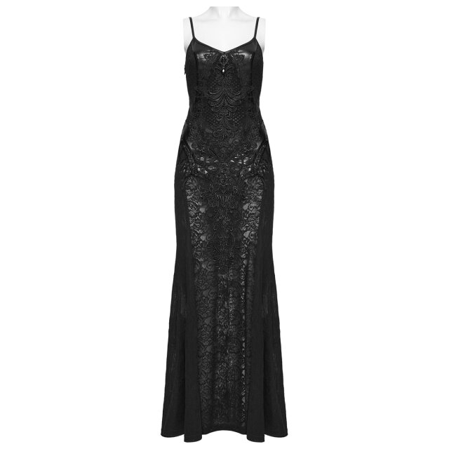 Punk Rave Romantic Goth Maxi Dress Too Close to Sin