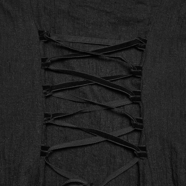 Punk Rave Romantic Goth Maxi Dress Too Close to Sin