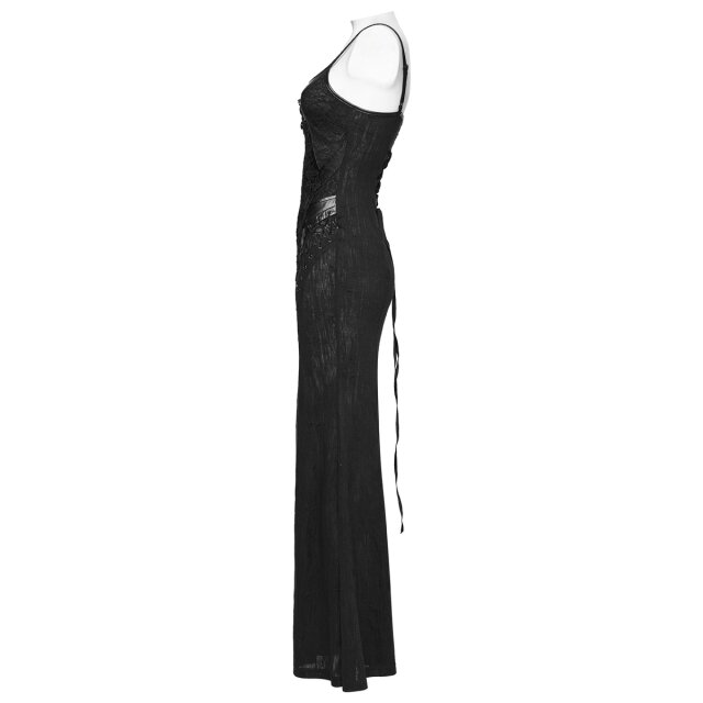 Punk Rave Romantic Goth Maxi Dress Too Close to Sin