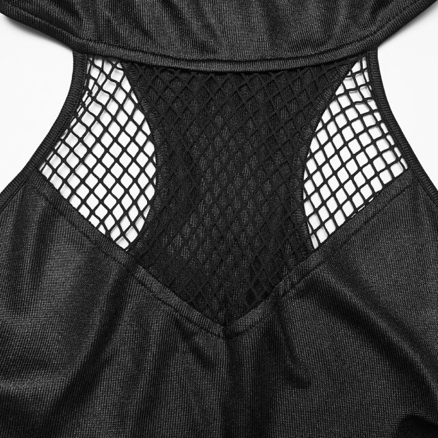 PUNK RAVE Post-Apocalyptic Pointed Hem Dress After the Collapse with XXL Hood
