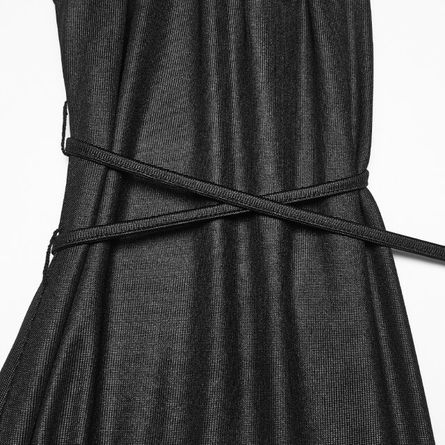 PUNK RAVE Post-Apocalyptic Pointed Hem Dress After the Collapse with XXL Hood
