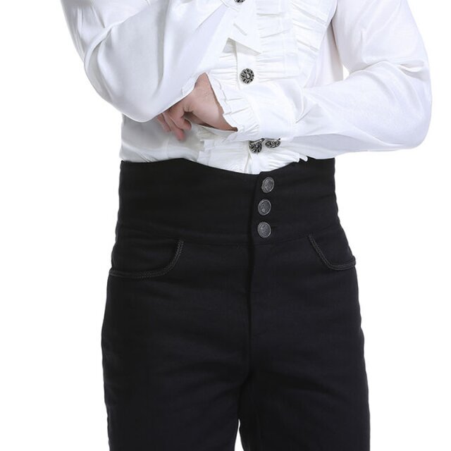 Victorian Gothic Herrenhose After the Opera mit hohem Bund