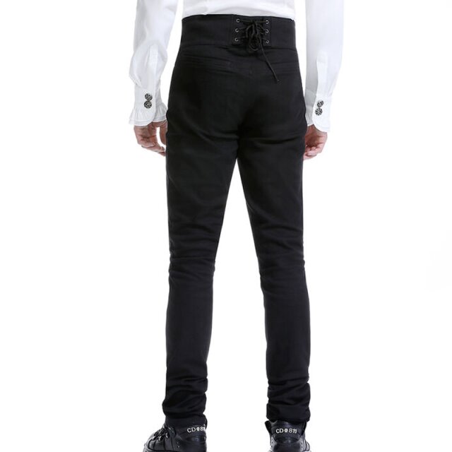 Victorian Gothic Herrenhose After the Opera mit hohem Bund