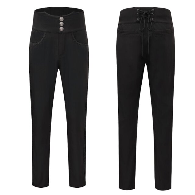 Victorian Gothic Herrenhose After the Opera mit hohem Bund