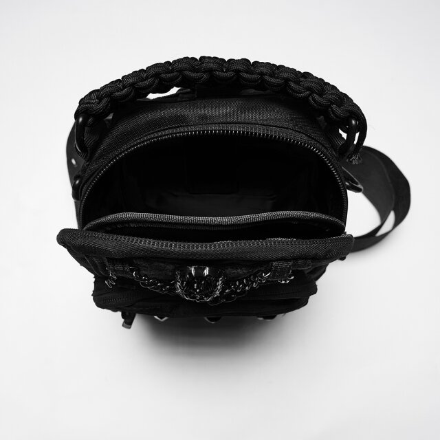 PUNK RAVE Unisex Cross-Body Bag Nothing Left Behind in a Post-Apocalyptic Style