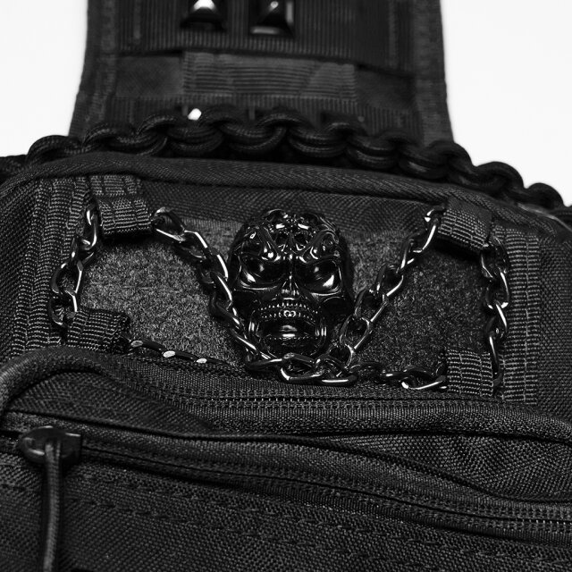 PUNK RAVE Unisex Cross-Body Bag Nothing Left Behind in a Post-Apocalyptic Style