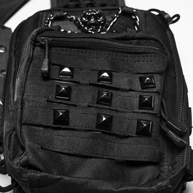 PUNK RAVE Unisex Cross-Body Bag Nothing Left Behind in a Post-Apocalyptic Style