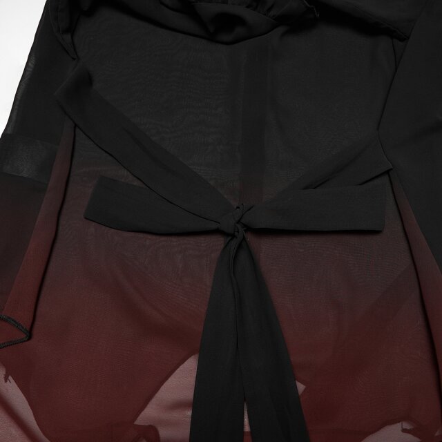 PUNK RAVE Romantic Gothic Chiffon-Bluse Where Daylight Ends