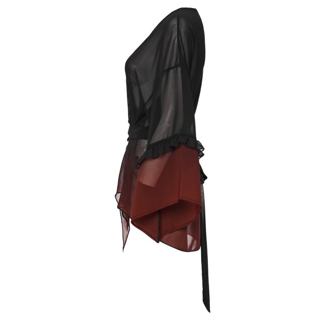 PUNK RAVE Romantic Gothic Chiffon-Bluse Where Daylight Ends